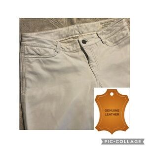 AllSaints Splitafields Low Rise Skinny Leather Pants, 27